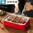 ZKHE何健弓烧烤保温炉商用加热炉蜡烛保温盘烧烤店热串炉烧烤 红色保温炉39.5*29.5cm【蜡烛款】