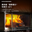 山牧猫同温层柴火炉户外取暖观火壁炉烤火炉304不锈钢家用可烧柴火无烟 同温层-带套桌（可调节高度）