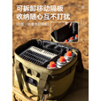 HIKEMAN户外露营灯具收纳包便携保护包大容量加厚防撞野营包炉具气罐包 【军绿色】10L
