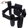 钢血  多功能腰带 战术腰带腰包保安执勤巡逻  黑色六件套(京仓速发)