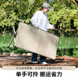北山狼 户外折叠桌便携式轻量化蛋卷桌露营桌滑轨野餐桌子 120cm黑色+收纳袋