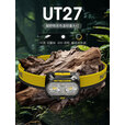 奈特科尔ut27 800L轻量化聚/泛双光源800流明越野赛事兼容AAA头灯 UT27 2024【黑色-标准版】
