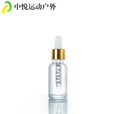 ZKHE便携玻璃滴管瓶 纯露精华液精油乳液化妆品分装瓶子带刻度吸管瓶 15ml吸管带刻度(金色盖)