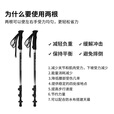 伯希和（Pelliot）【登峰pro】户外登山杖碳纤维可伸缩徒步手杖超轻装备165036018黑
