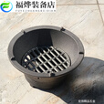 老式碳火炉炉户外室内便携式铸铁炉生铁炉子烤火取暖烧烤肉 13.5CM内炉栅