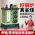 锅炉农村通炕地暖暖气家用采暖炉新型返烧节能养殖煤电取暖炉 煤柴两用160