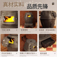 欧乐奇柴火取暖炉冬天家用室内采暖炉农村无烟柴煤两用炭火炉网红烤火炉 【铸铁可通炕】大号特厚款+4米烟筒2弯头+防烫网礼包