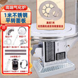 都格（送货上门）柴火灶气化炉柴煤两用烤火炉家用农村取暖炉室内灶 1米不锈钢平转桌面特厚