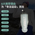 Flipbelt飞比特运动软水壶2.0新国标带吸管可折叠无毒TPE/PP 深灰色500ml