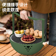 何大屋（Hodtown）围炉煮茶 无烟煎烤盘 碳烤炉 烧烤炉 可折叠便携炉 送竹炭3斤套装 半球手提烧烤炉套装 HDW2009