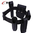 钢血  多功能腰带 战术腰带腰包保安执勤巡逻  黑色六件套(京仓速发)