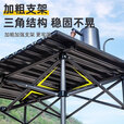 碳钢合金可升降折叠蛋卷桌户外折叠桌便捷露营桌露营车地摊夜市桌 120银彩黑升降桌+网兜