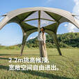 挪客铝杆拉链款云界四角2.0速开天幕户外露营大空间钛黑胶防晒遮阳棚 配件-TPU顶盖