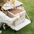 挪客轻折聚拢推车户外露营车折叠小推车便携手拉车野餐摆摊车快递车 卡其色/150L+90L 240L 有刹车