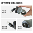 Flipbelt飞比特运动软水壶2.0新国标带吸管可折叠无毒TPE/PP 深灰色500ml