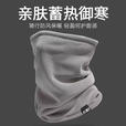 勋狸粑秋冬德绒围脖保暖防风面罩户外骑行滑雪护颈防寒男女通用脖套围巾 德绒围脖【纯黑色】