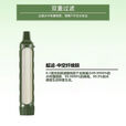 野外户外便携式净水器净水吸管滤水野营用品过滤器应急单兵装备 净水器（绿色）+延长管+水袋