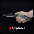 LZJV美国进口Spyderco蜘蛛C36户外S30V高硬度DLC涂层多功能便携折叠刀 黑色 60以下 9.5cm 115mm