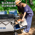 疆屿2025新款巨型露营车户外折叠聚拢摆摊野餐旅行快递小推车儿童可躺 克莱因蓝【聚拢旅途者PRO】四轮快拆全车12静音轴承
