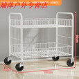 阿尤布灵烦冰粉摆摊小推车夜市地摊小吃车出摊可折叠桌可移动寿司烤肠机 白色大号(100X92X56cm)+4寸滑轮