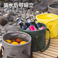 原始人户外折叠水桶便携水箱大容量储水桶旅行蓄水储水罐车载空桶