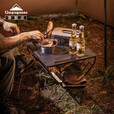 CAMPINGMOON柯曼户外柴火架T-285户外焚火木柴架子露营工具多功能铁艺置物架 【T-A】柴火桌面