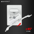 威科（WEIKE） 投影仪挂架 适用爱普生/明基/奥图码/优派/索尼大部分投影机型伸缩微调款墙壁挂架 LX300微调款（白色）23-30cm伸缩