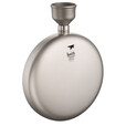 铠斯（KEITH）钛户外钛酒壶随身便携轻量迷你圆形复古小酒壶150ml 野餐郊游露营 150ml-Ti9302(有漏斗无壶套)