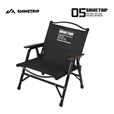 山趣（ShineTrip）户外铝合金克米特椅可拆卸折叠露营椅便携式05系列战术风椅子 逐暮黑