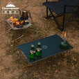 CAMPINGMOON柯曼折叠桌网桌科曼户外露营桌野餐桌多层置物架可拼接T-230 【黑桌（2桌2板1包1三角板）】