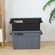 THOR日本居家用品IGT储物箱带盖户外搬运箱露营装备车载收纳箱 53升箱 黄色