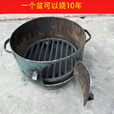 潮思汇新式气罐改造炭火盆户外多功能野炊烧烤炉木炭取暖炉特厚柴炉家用 升级款炭火盆+生铁炉桥