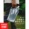 折叠水袋透明户外露营旅游运动骑行登山应急包饮水袋车载便携水壶 透明2L 10个