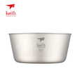 铠斯（KEITH）双层钛碗 可定制饭碗 防烫隔热户外居家餐具便携碗 纯钛碗 550ml双层钛碗Ti5322