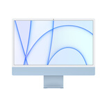 Apple iMac 24英寸 4.5K屏 新款八核M1芯片(7核图形处理器) 8G 256G SSD 一体式电脑主机 蓝色 MJV93CH/A