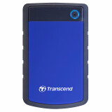 创见（Transcend）高速移动硬盘 USB3.1 Gen1 内置悬吊系统 三层抗震 360°保护 StoreJet 25H3系列 蓝色 2TB