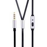 纽曼 Newmine MX670通用入耳式手机耳机金属立体重低音扁平线带线控、麦克 兼容苹果 安卓 电脑 平板 铁灰色