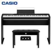 CASIO卡西欧PX-S3000BK 88键电钢琴套机（单机+琴架+三踏板）