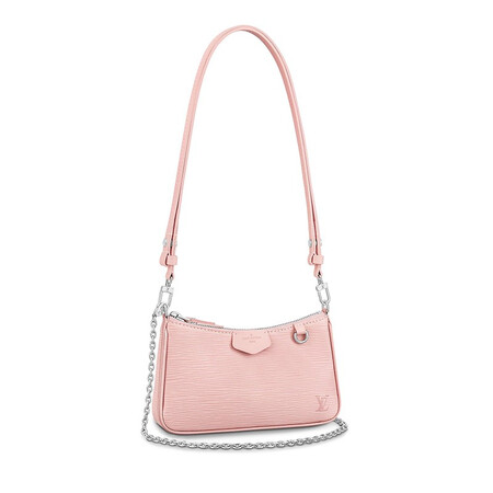路易威登lv女包easy  on strap水波纹链条单肩包 m80483粉色预售