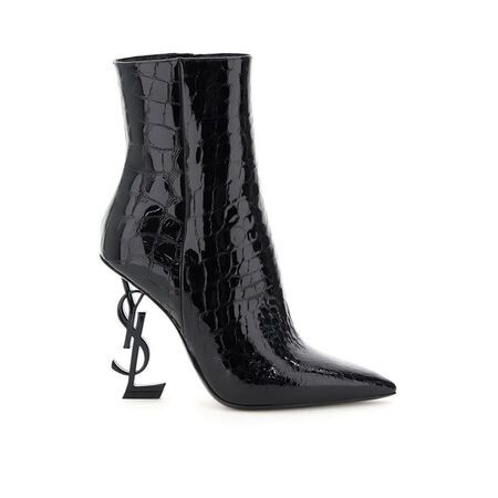 saint laurent/圣罗兰/ysl女鞋女士黑色短靴 639599 黑色 36