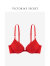 维多利亚的秘密（Victoria's Secret） 性感蕾丝网纱全罩杯文胸胸罩红内衣女士送礼送女友送老婆 65H8裸色 11206048 36B