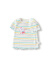巴拉巴拉童装女童T恤2024新款儿童短袖上衣条纹夏装【商场同款】 白色调00311 120cm