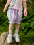 巴拉巴拉童装女童中裤小童宝宝短裤时尚夏装儿童休闲裤子 粉紫70032 120cm