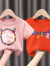 迪士尼25纯棉女童短袖t恤洋气2024新款时髦中大童半袖上衣女夏印花 9号衣橱:橘+彩虹圈:粉 130cm
