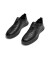 红蜻蜓厚底休闲皮鞋夏季新款男鞋户外增高透气男鞋休闲皮鞋WTL23190 黑色 39
