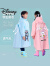 迪士尼（Disney）品牌儿童雨衣男童女孩全身防水幼儿园小学生上学专用带书包位雨披 紫色飞马【升级透气孔，带书包位 M