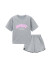笛莎（DEESHA）笛莎童装女童舒适运动套装2024夏季儿童活力撞色字母印花套装