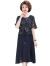 俞兆林（YUZHAOLIN） 母亲节礼物妈妈装夏装气质中年妇女连衣裙夏季中老年人女装大码 粉色 XL（建议110斤以下）