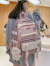 Landcase 书包女ins风可爱韩版高中生初中生小学生三到五六年级双肩包大容量背包  1561粉色