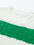 MOISSAC 2023春季新品白绿条纹毛衣撞色通勤休闲套头针织衫毛衫MWDC31001 条纯绿 S
